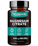 Magnesium Citrate Powder Capsules 400mg - 180 Count