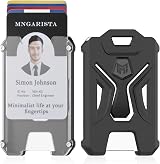 MNGARISTA 2 Pack Heavy Duty Badge Holder Vertical ID Card Holder Clear Window view 1