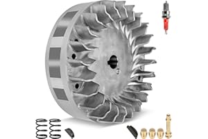 SHIQINHA Aluminum 212 Hemi Flywheel 10krpm Compatible with Predator 212cc 224cc 60363 Engine Coleman CT200U BT200X CT200U-EX Baja Warrior MB200 MB165 Mini Bike Go Kart Performance Part with Timing Key