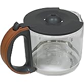 10-Cup Replacement Glass Carafe Pot with Lid for Dorchester Coffee Maker, Pebble
