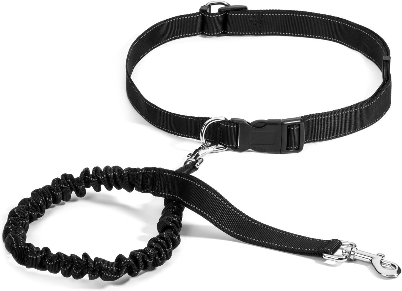 Best Bungee Hands Free Running Dog Leash By Abyss -With Comfortable & Adjustable Waist-Strong & Durable, Materials-Perfect Long Extendable Leash For Running & Walking With Quick Release
