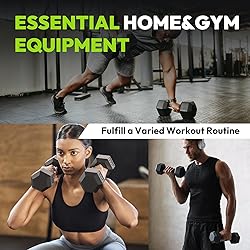 Hex Dumbbell Rubber Encased Strength Training