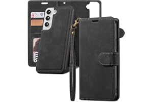 QLTYPRI Case for Samsung Galaxy S26 Case, 2 in 1 Detachable Wallet Case PU Leather with [Card Slots] [Kickstand][Wrist Strap]