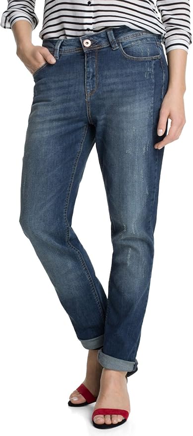 Jean Luc Lahaye Femme Femme Jean Femme Bootcut Esprit Denim - Taille 38 / W28 L32 - Bleu (Occasion Très Bon État) Jean Esprit Denim Occasion