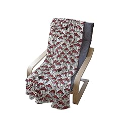 Ambesonne Mushroom Throw Blanket, Toadstool