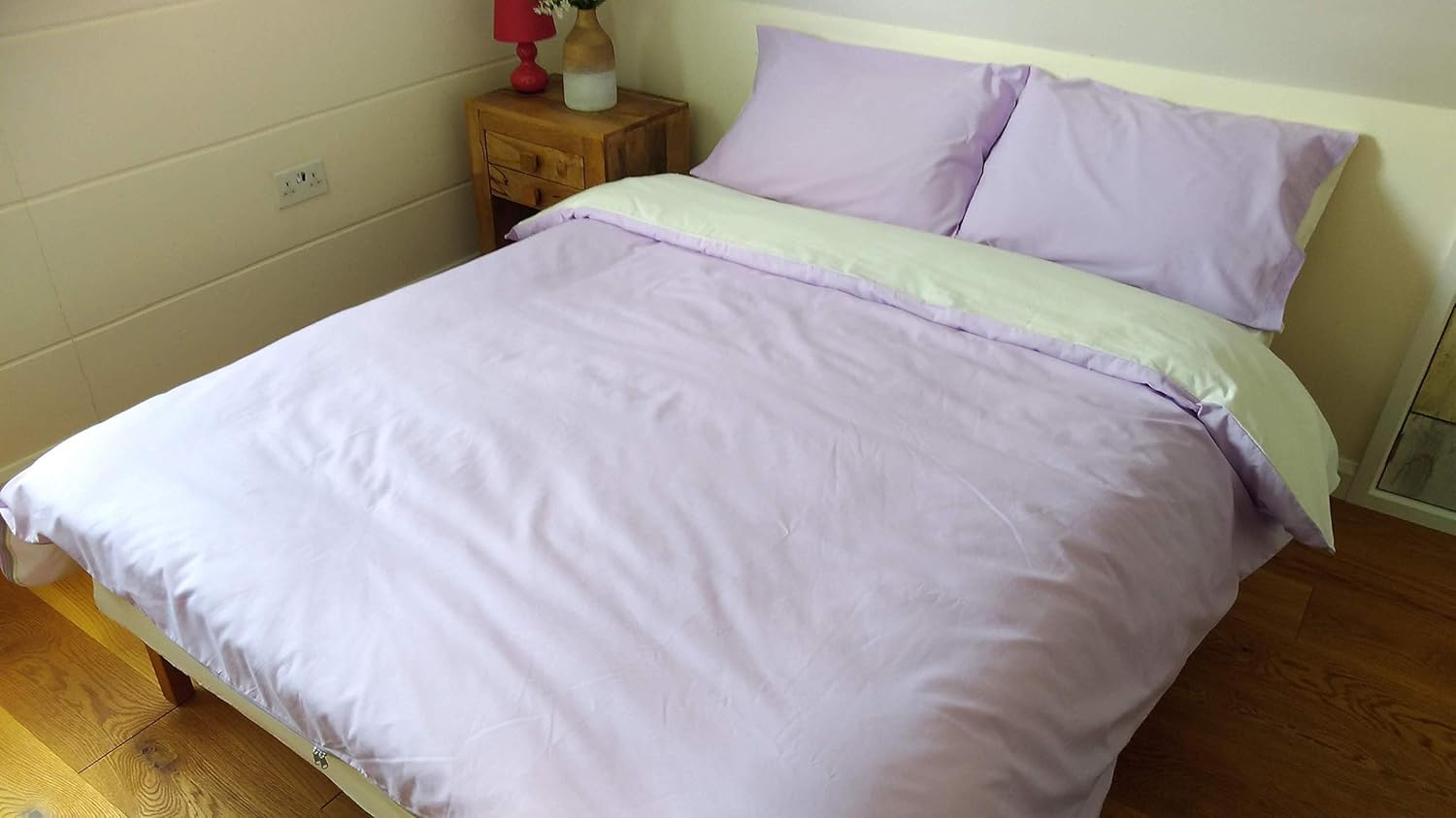 King Size Duvet Cover with Continuous ZIP on THREE SIDES - OPENS UP