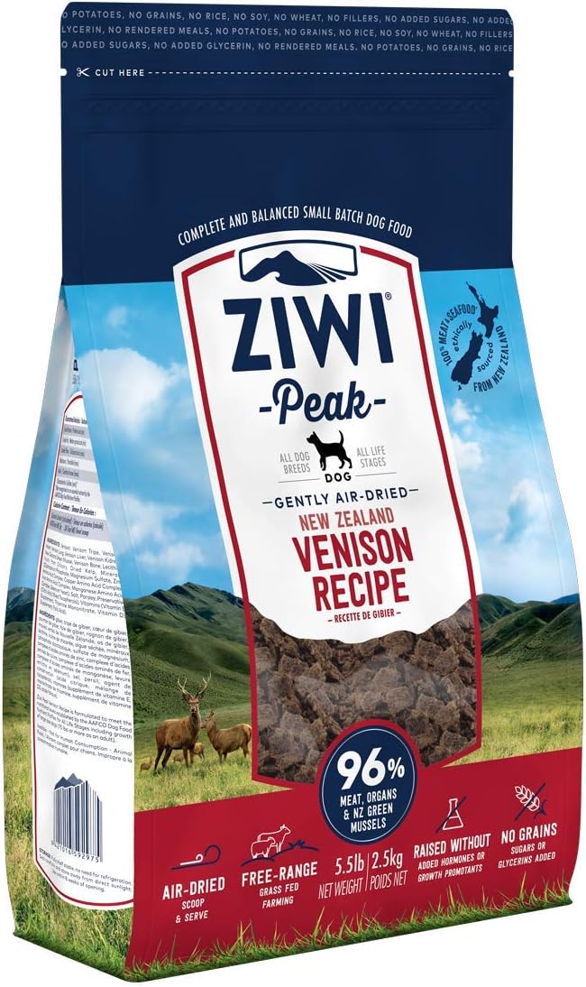 ZIWI Peak Air-Dried Dog Food – All Natural, High Protein, Grain Free & Limited Ingredient with Superfoods