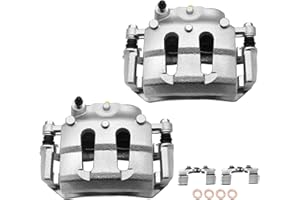 Funire Front Disc Brake Caliper Assembly with Bracket Compatible with Nissan Frontier 1999 2000 2001 2002 3.3L 19-B1673A 19-B1672A Front Driver and Passenger Side, 2pcs Brake Caliper