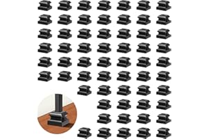 GRMIKBU Iron Baluster Shoes Stair Balusters Stair Flat Shoe with Screw for 1/2" Square Balusters,Copper Baluster Wrought Iron Spindles Shoes Metal Spindle Railing Staircase Balusters, Satin Black (60 Pcs)