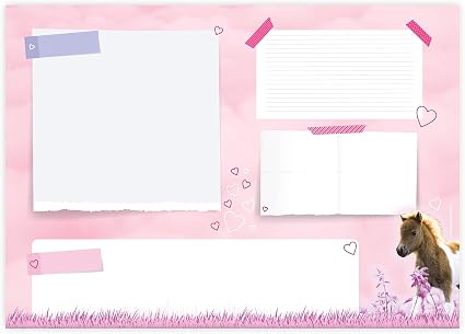Friendly Fox Pony Sous Main En Papier Bloc Notes Xxl Bloc A2 En Papier A Dechirer Sous Main Pour Peinture Et Bureau Chevaux Sous Main De Bureau Pour Fille Et Enfant Amazon Fr