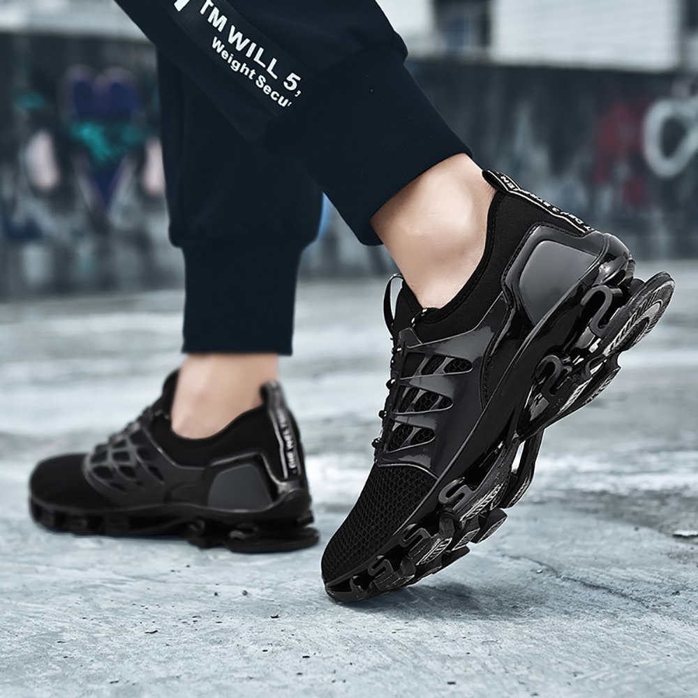 Smapavic Mens Outdoor Sport Walking Shoes Lightweight Mesh Wide Sneakers Trail Running Shoes