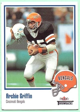Archie Griffin 2002 Fleer Throwbacks 7 Cincinnati Bengals At Amazon S Sports Collectibles Store