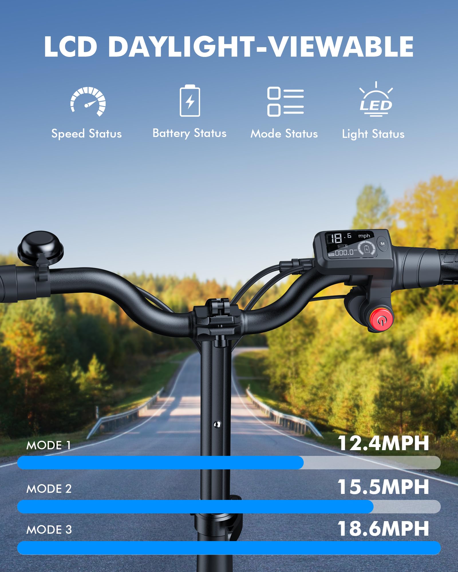 Gyroor C1 Plus Electric Scooter for Adults with Seat & Pet Basket - 30 Miles Range 650W Motor 48V 13.5Ah Battery 18.6MPH 14