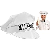 Nicky Bigs Novelties Milkman Hat, Milk Man Hat, Milkman Hats, Milkmans Costume For Men, Milk Man Costume Accessories
