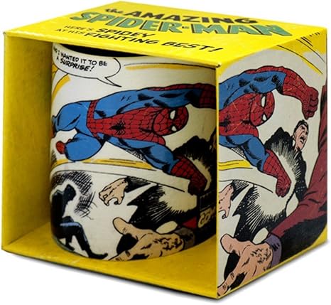 Spiderman Marvel Comics - Taza (en caja regalo), diseño de Spiderman: Amazon.es: Hogar