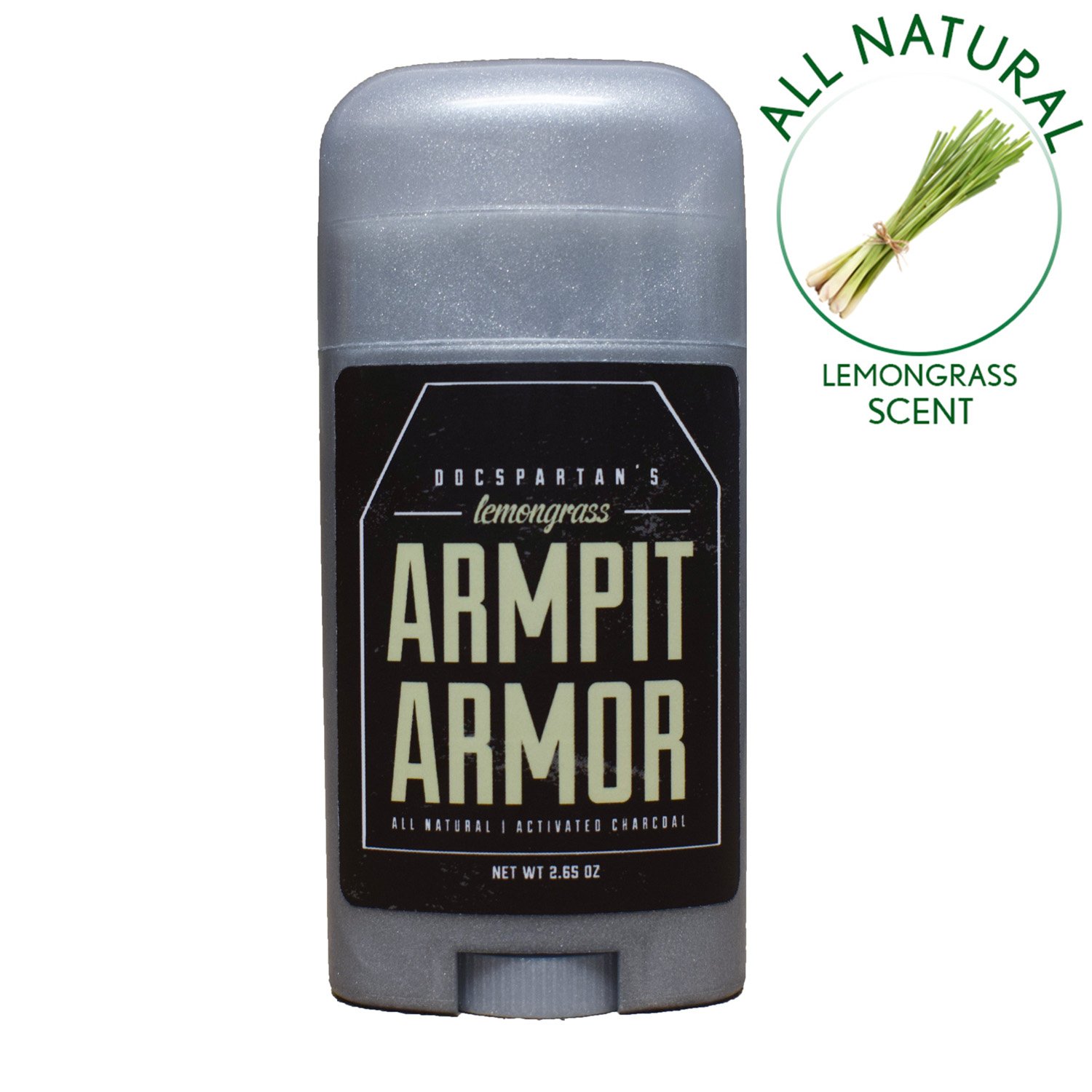 Natural Lemongrass Deodorant – Chemical Free Pit Paste Deodorant Lemongrass Armor to Cover Odor – Doc Spartan Natural Deodorant