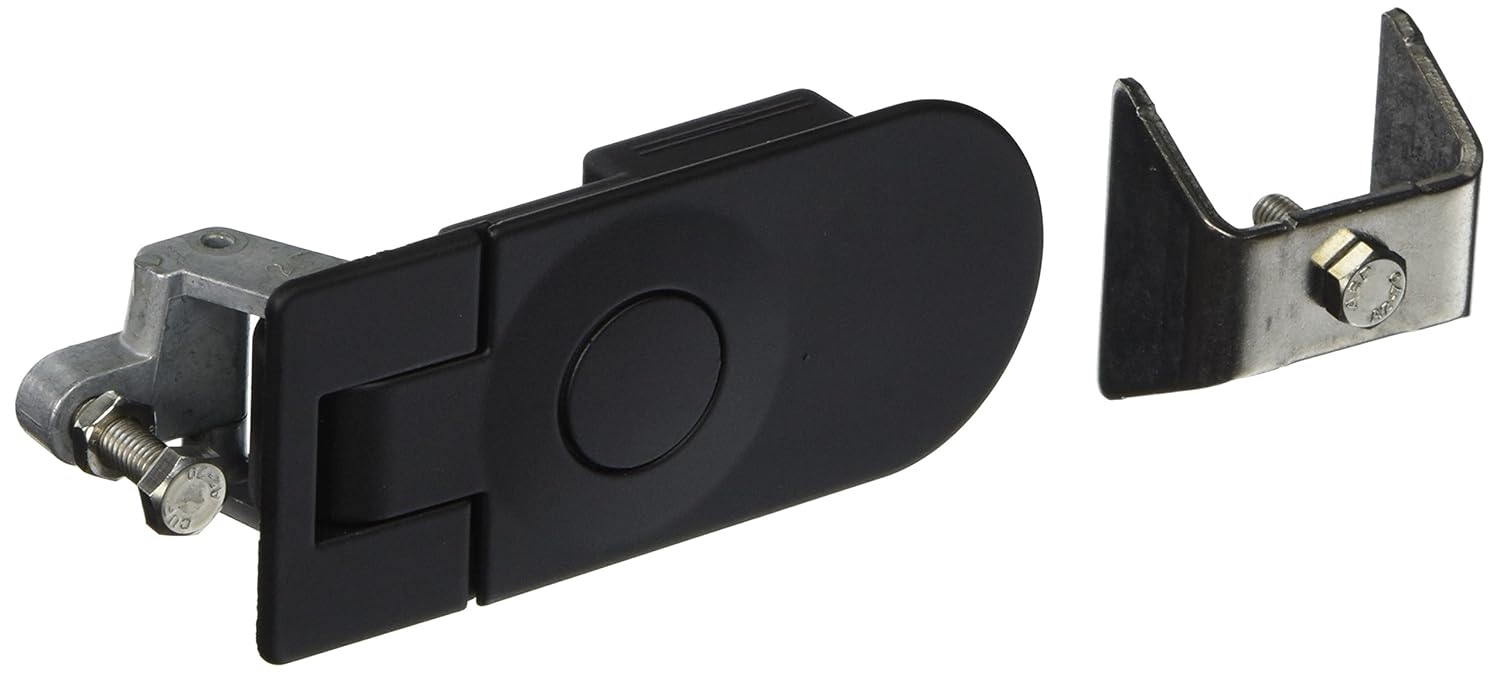 Pack of 2 Southco C51135 Black Powder Coated Zinc Alloy Sealed Lever