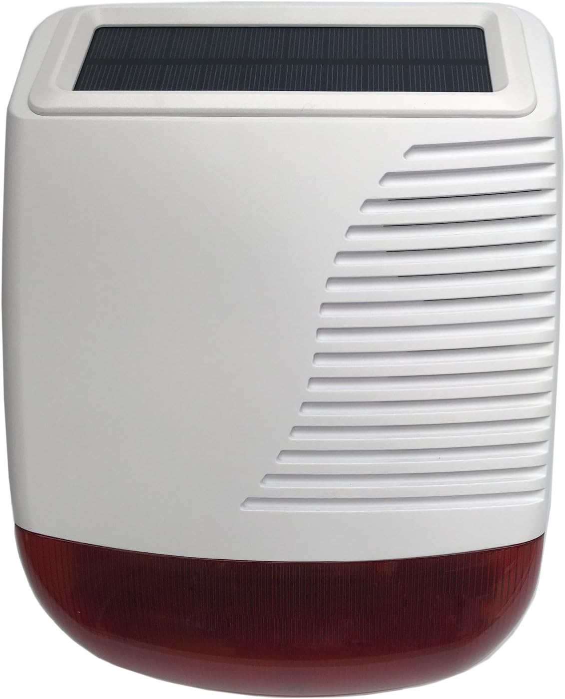 JC 433 MHz Outdoor Wireless Strobe Siren Solar Powered 110db for Wi-Fi GSM Alarm System Home Business Security