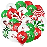 42Pcs Merry Christmas Candy Balloons - Xmas Party Supplies Birthday Decorations, Christmas Candy Foil & Latex Balloons