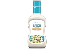 Amazon Grocery, Light Ranch Dressing, 16 Fl Oz (Previously Happy Belly, Packaging May Vary)