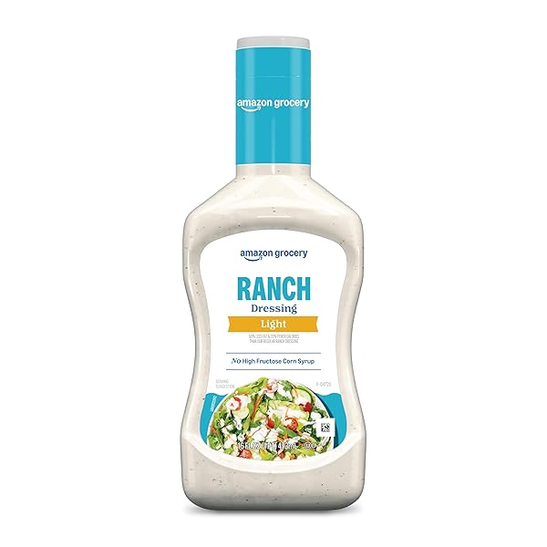 AMAZON GROCERY, LIGHT RANCH DRESSING, 16 FL OZ (PREVIOUSLY HAPPY BELLY, PACKAGING MAY VARY)