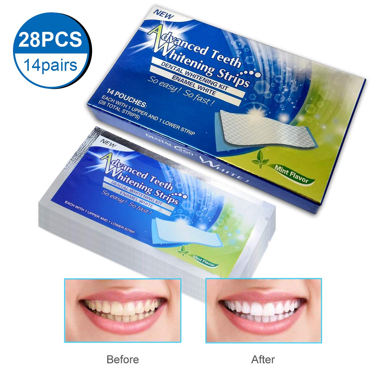 Teeth Whitening Strips 6 Professional Effects Whitening