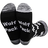 JXGZSO Wolf Pack Wolf Paw Print Socks - Wolves Animal Themed Socks