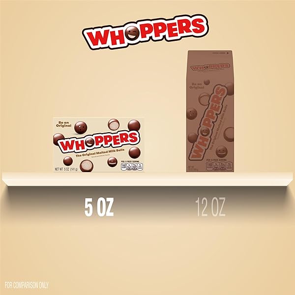 WHOPPERS MALTED MILK BALLS CANDY BOX, 5 OZ