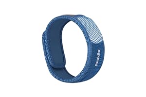 PARAKITO PARA'KITO Mosquito Insect & Bug Protection Wristband - Mosquito Stickers, Bug Spray Alternative Essentials for Beach, Camping, Desert Hiking, Christmas Bonfires - Natural Essential Oils (Denim)