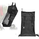 Golf Push Cart Storage Organizer Bag, Oxford &amp; Mesh Construction | Drawstring Closure, 3 Adjustable Buckles, Inner Mesh Pocket for Golf Balls