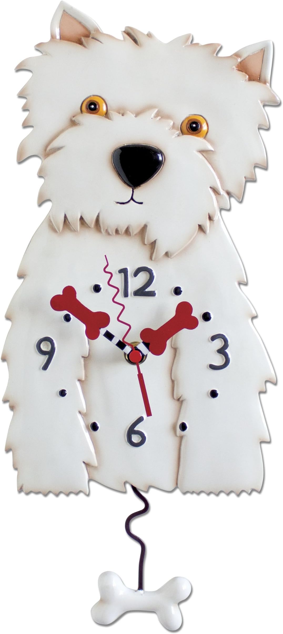 Enesco P1328 Westie Clock 36 cm Resin