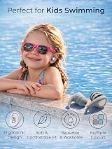 QQJOYCCI Kids Swimming Ear Plugs 3 Pairs Silicone Waterproof view 5