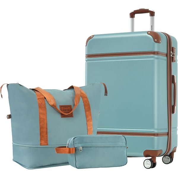 Amazon.com: Merax 24 IN Luggage with Bags, Suitcase with Spinner