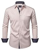 Alimens & Gentle Men's Dress Shirts Long Sleeve