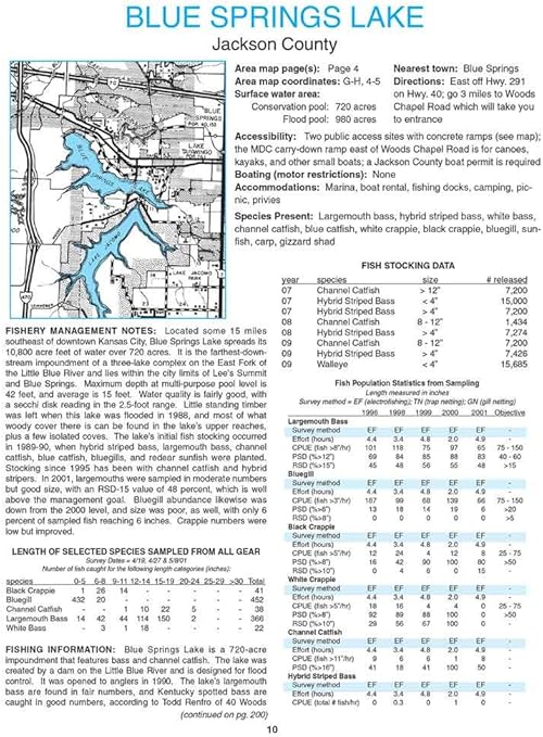 Amazon Com Missouri Fishing Map Guide Fishing Charts And Maps