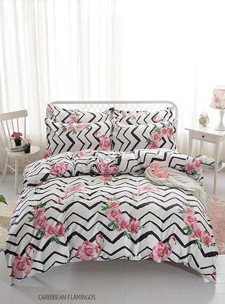 George Hilton Modern Floral Reversible Duvet Quilt Cover Set