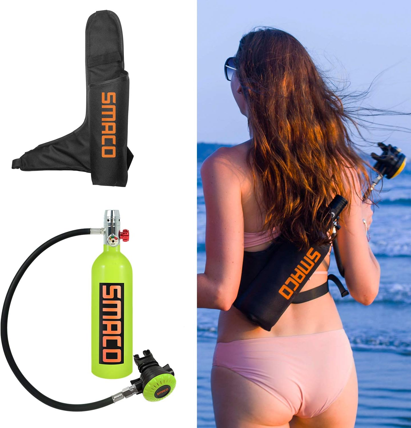 SMACO Scuba Tank 1L Mini Scuba Tank S400 Scuba Diving Tank Diving Equipment : Sports & Outdoors