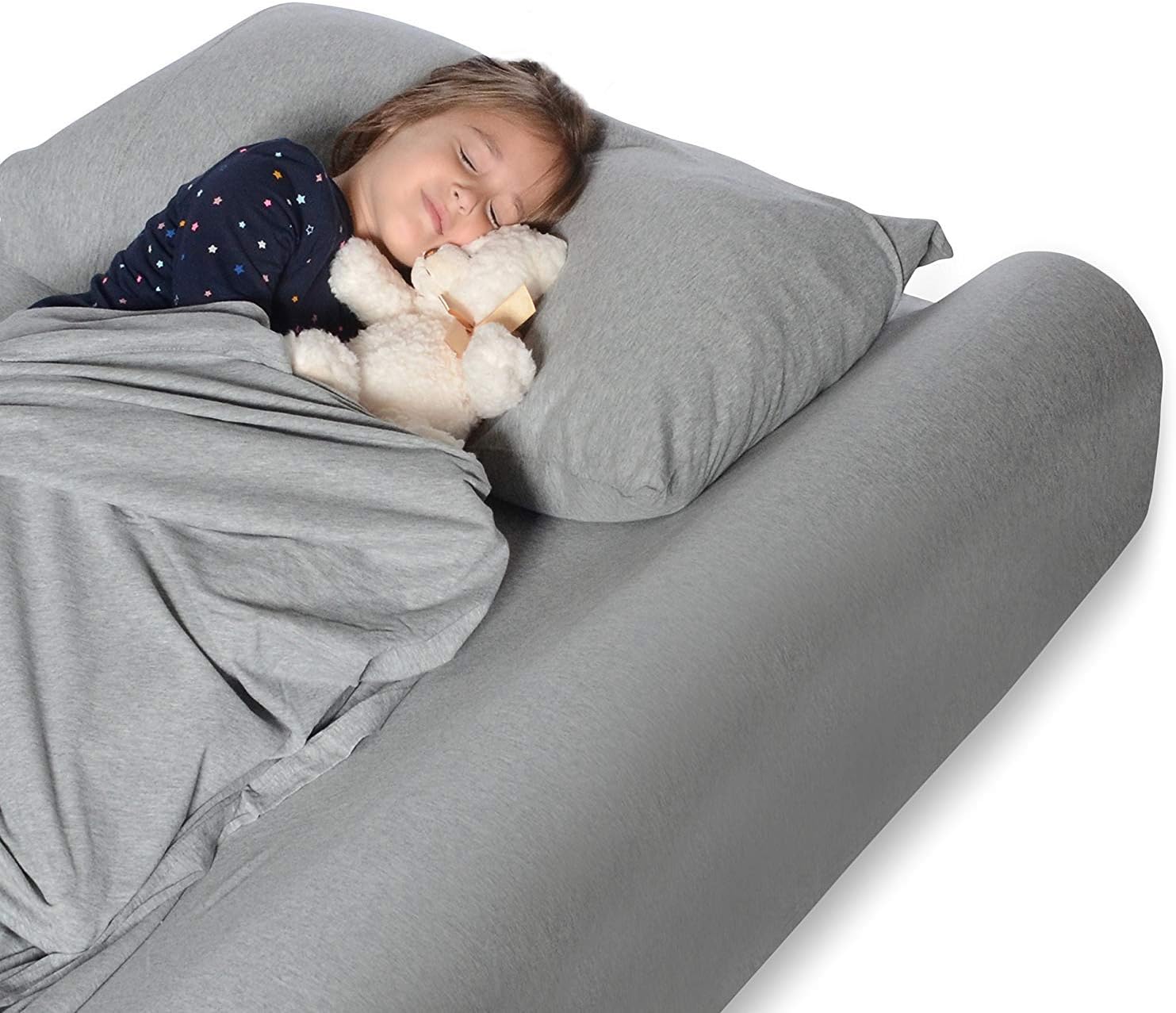 METRON Bumper/Foam Safety Guard for Bed Side Rail Pillow Pad for Baby (White)