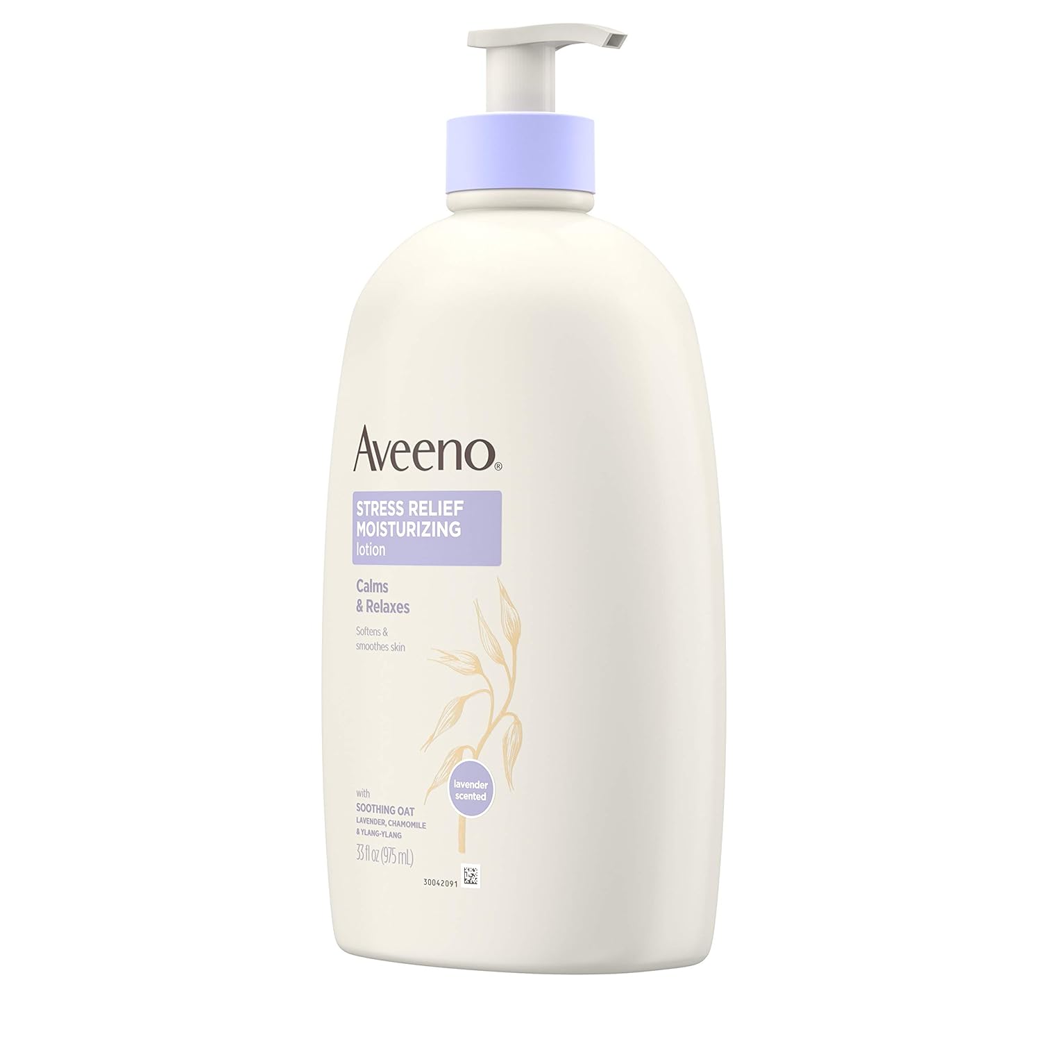 Aveeno Stress Relief Moisturizing Body Lotion with Lavender, Natural Oatmeal and Chamomile & Ylang-Ylang Essential Oils to Calm & Relax, 33 fl. oz : Beauty