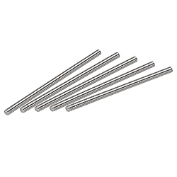 uxcell 5Pcs M4 x 90mm Fully Threaded Rod 304