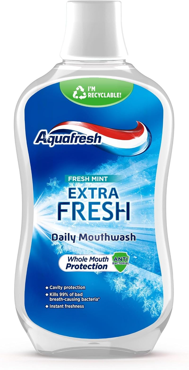 Aquafresh Aqua Fresh Daily Mouthwash Mint 500 ml Packaging May Vary