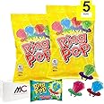 Ring Pop (2 pack) 10 Pops Total |Individually Wrapped Lollipop Suckers w/Assorted Fruity Flavors - Fun Candy for |Easter basket fillers| Party Favors, Birthday, Halloween ,Any Occasion |Bonus MAJUU