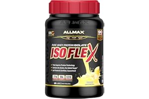ALLMAX Nutrition - ISOFLEX - 100% Ultra-Pure Whey Protein Isolate - Banana - 2 Pound