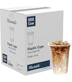 JOLLY CHEF 500 Bicchieri Plastica PET 473 Ml Con Coperchi | Usa E Getta Trasparenti, Per Festa, Matrimonio E Caffè - 4