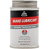 AGS Automotive Solutions 4oz Brush Top SIL-Glyde Silicone Brake Grease - Premium Brake Caliper Grease and Brake Lubricant for Optimal Performance and Longevity
