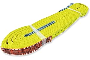 2-Ply Lifting Straps 1”x 12ft Webbing Sling Tree Saver 1Pack Heavy Duty Web Strap Rigging Moving Towing Hoisting Gear KODIAK STRAPS