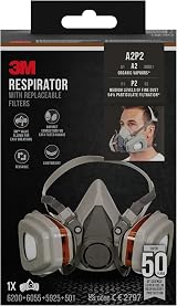 3M 6002C Spray Paint Half-Mask Respirator A2P2 Organic Gas Dust Protection view 6
