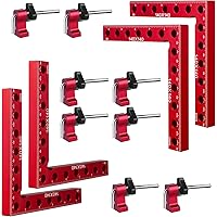 E-TING Corner Clamps for Woodworking Tools 90 Degree Clamp 5.5" x 5.5"(14 x 14cm) Aluminum Alloy Right Angle Square Tool with