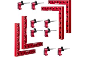 E-TING Corner Clamps for Woodworking Tools 90 Degree Clamp 5.5" x 5.5"(14 x 14cm) Aluminum Alloy Right Angle Square Tool with