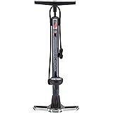 Schwinn Air Center Plus Floor Bike Pump, Gauge Fits Schrader and Presta Valve Types, Navy Blue